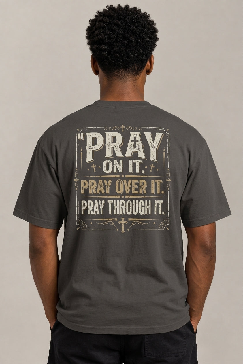 Pray On It Unisex garment-dyed heavyweight t-shirt