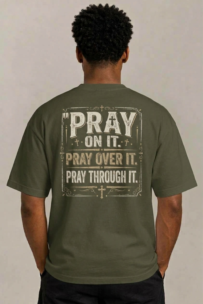 Pray On It Unisex garment-dyed heavyweight t-shirt