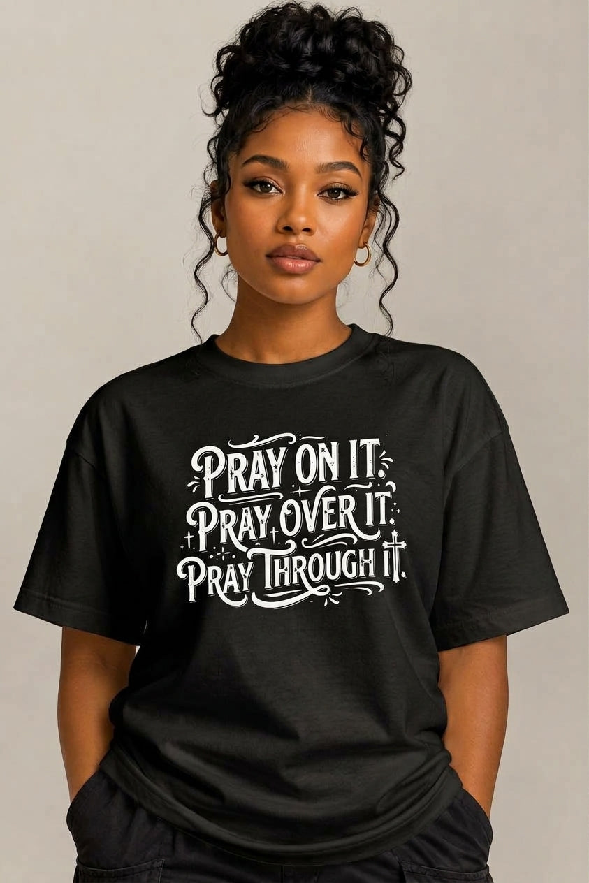 Pray On It Unisex garment-dyed heavyweight t-shirt